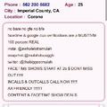  is Female Escorts. | Imperial County | California | United States | AmorousHug